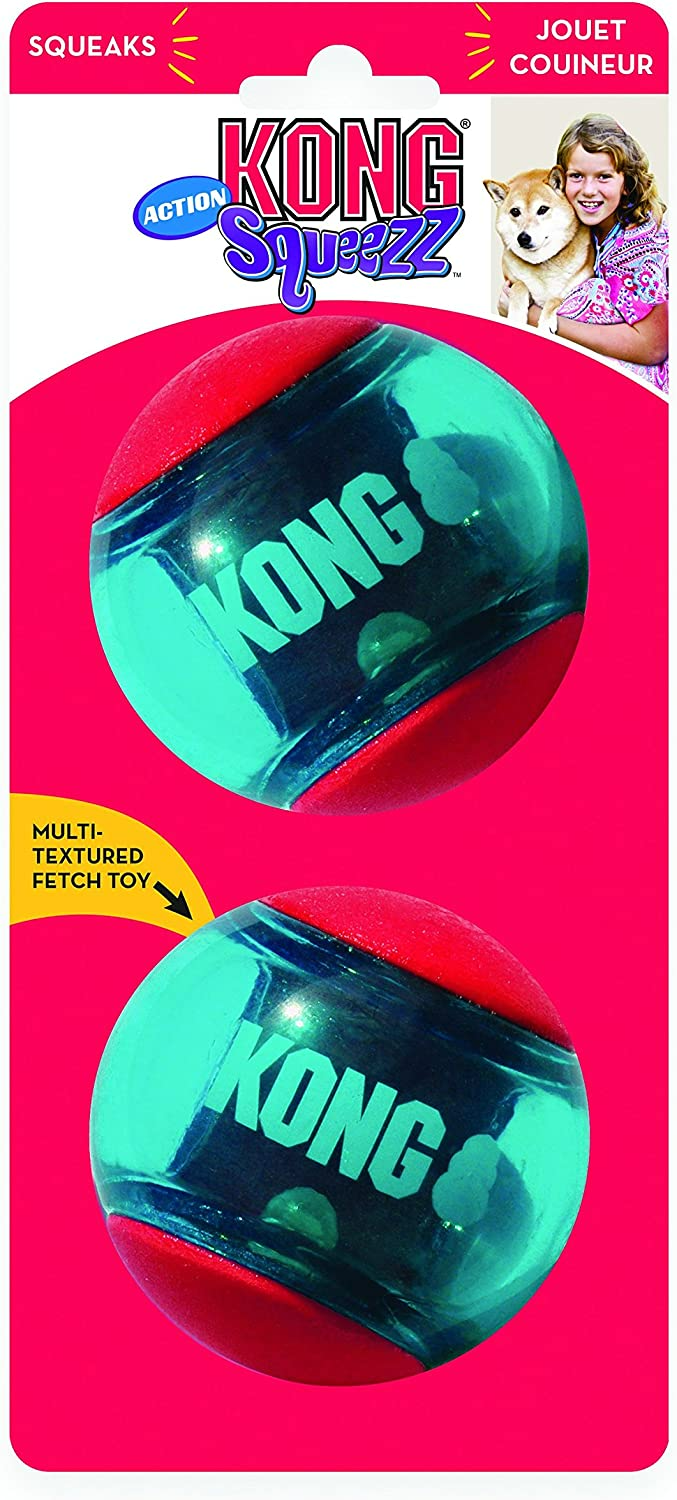 Juguete Kong Ball Squezz Action - Pelota para Perros Juguete Kong Ball Squezz Action - Pelota para Perros